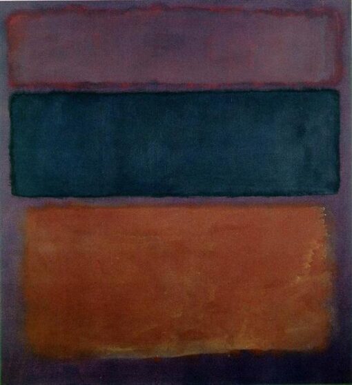 Color Field Painting Inspired by Mark Rothko – Untitled, 1963 – Da Fen Village Studio Abstract Oil Art for Modern Home & Office Décor