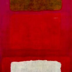 Color Field Painting Inspired by Mark Rothko - No. 16 (Red, White, and Brown), 1957 - Da Fen Village Studio Abstract Oil Art for Modern Home & Office Décor
