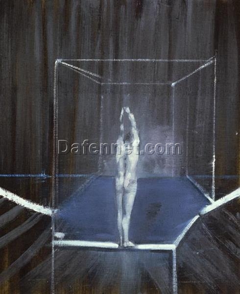 Francis Bacon Study of a Nude – 1952-1953 Custom Expressionist Oil Painting, 59.7×49.5 cm from Dafen Village Studio