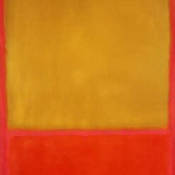 Color Field Painting Inspired by Mark Rothko - Ochre and Red on Red, 1954 - Da Fen Village Studio Abstract Oil Art for Modern Home & Office Décor