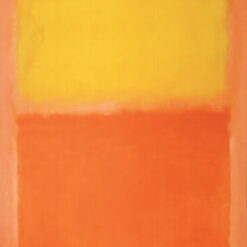 Color Field Painting Inspired by Mark Rothko - Orange and Yellow, 1956 - Da Fen Village Studio Abstract Oil Art for Modern Home & Office Décor