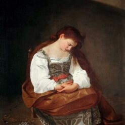 Custom Oil Painting of Caravaggio's 'Penitent Magdalene' – Da Fen Oil Painting Village Studio