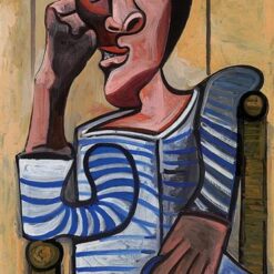 Le Marin by Pablo Picasso – 1943 Synthetic Cubism Self-Portrait Oil Painting, Custom Art from Dafen Village Studio