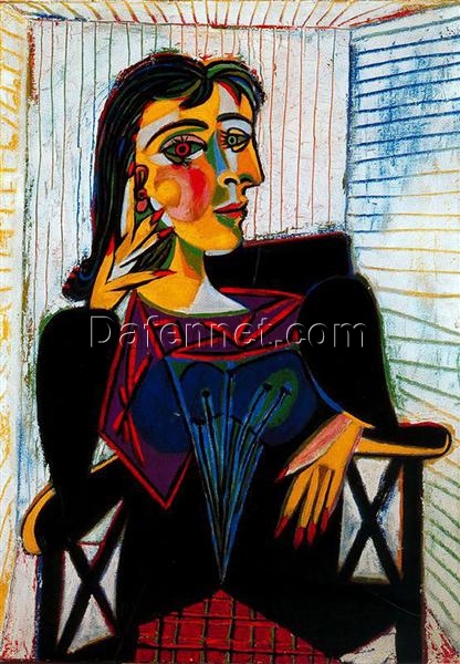 Portrait of Dora Maar by Pablo Picasso – 1937 Surrealist Oil Painting, Custom Art from Dafen Village Studio