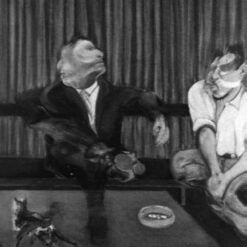 Custom Oil Painting - Francis Bacon 1967 Portrait of George Dyer and Lucian Freud from Dafen Oil Painting Studio