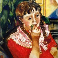 Hand-Painted Oil Painting Inspired by Marc Chagall’s 'Portrait of Sister Maryasinka' – High-Quality Reproduction by Da Fen Oil Painting Village Studio