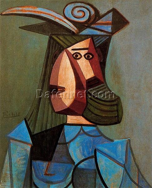 Portrait of Woman (Dora Maar) by Pablo Picasso – 1942 Surrealist Oil Painting, Custom Art from Dafen Village Studio