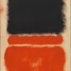 Color Field Painting Inspired by Mark Rothko - Red, 1968 - Da Fen Village Studio Abstract Oil Art for Modern Home & Gallery Décor