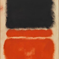 Color Field Painting Inspired by Mark Rothko - Red, 1968 - Da Fen Village Studio Abstract Oil Art for Modern Home & Gallery Décor