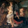 Caravaggio's 'Rest on the Flight into Egypt' – Custom Baroque Religious Oil Painting from Da Fen Oil Painting Village Studio