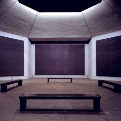 Minimalist Installation Inspired by Mark Rothko - Rothko Chapel, 1964-1967 - Da Fen Village Studio Oil Painting for Modern Home & Spiritual Décor