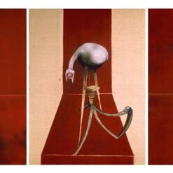 Hand-Painted Francis Bacon 'Second Version of Triptych 1944' Reproduction Oil Painting - Expressionist Figurative Art on Canvas - Dafen Village Studio