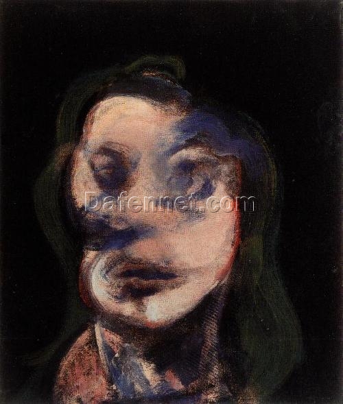 Study for a Portrait (Looking Right) by Francis Bacon (1962) – Custom Oil Painting Reproduction from Dafen Oil Painting Village Studio