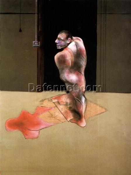 Dafen Oil Painting Studio Custom Reproduction – Francis Bacon John Edwards Portrait Study (1986) Oil on Canvas