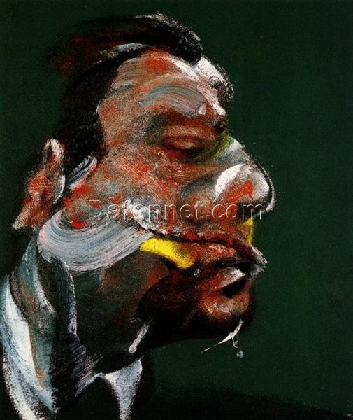 Study for Head of George Dyer by Francis Bacon (1967) – Custom Oil Painting Reproduction from Dafen Oil Painting Village Studio
