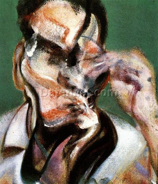 Study for Portrait of Lucian Freud by Francis Bacon (1966) – Custom Oil Painting Reproduction from Dafen Oil Painting Village Studio