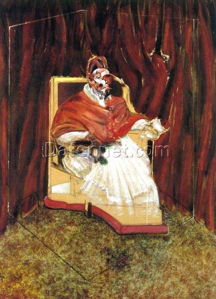 Study for Portrait of Pope Innocent X by Francis Bacon (1965) – Custom Oil Painting Reproduction from Dafen Oil Painting Village Studio