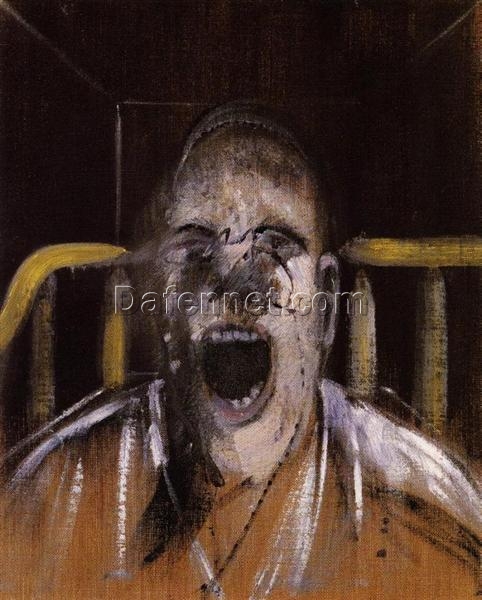 Francis Bacon Study of a Head – 1952 Expressionist Oil Painting, Variations on ‘Battleship Potemkin’, Custom Art from Dafen Village Studio