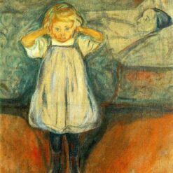Edvard Munch The Dead Mother, 1899-1900 - Expressionist Oil Painting on Canvas by Da Fen Village Studio for Emotional Art & Family-Themed Décor