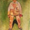 Edvard Munch The Fisherman, 1902 - Expressionist Oil Painting on Canvas by Da Fen Village Studio for Art Collectors & Maritime-Themed Home Décor