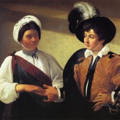 Caravaggio's 'The Fortune Teller' – Custom Baroque Genre Oil Painting from Da Fen Oil Painting Village Studio
