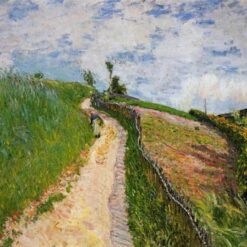 The Hill Path, Ville d'Avray by Alfred Sisley – 1879 Impressionist Landscape Oil Painting, Custom Art from Dafen Village Studio