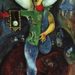 Marc Chagall The Juggler – 1943 Surrealism Oil on Canvas, Symbolic Painting, Art Institute of Chicago