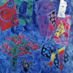 Marc Chagall The Magician – 1968 Surrealism Oil Painting, Private Collection
