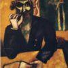 Hand-Painted Oil Painting Inspired by Marc Chagall’s 'The Pinch of Snuff' – High-Quality Reproduction by Da Fen Oil Painting Village Studio