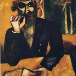 Hand-Painted Oil Painting Inspired by Marc Chagall’s 'The Pinch of Snuff' – High-Quality Reproduction by Da Fen Oil Painting Village Studio
