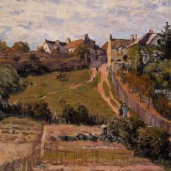 The Rising Path by Alfred Sisley – 1875 Impressionist Landscape Oil Painting, Custom Art from Dafen Village Studio