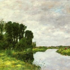 The Toques at Saint-Arnoult by Eugene Boudin – 1891 Impressionist Landscape Oil Painting, Custom Art from Dafen Oil Painting Village Studio