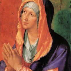 Hand-Painted Albrecht Dürer "The Virgin Mary in Prayer" Oil Painting – Northern Renaissance Religious Art Reproduction by Da Fen Oil Painting Village Studio