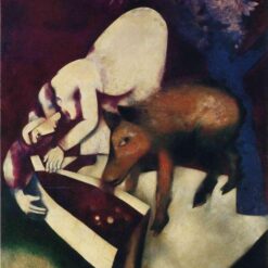 Marc Chagall The Watering Trough – Cubist Genre Painting, Oil on Canvas, Philadelphia Museum of Art