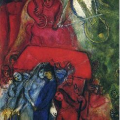Marc Chagall The Wedding – 1944 Naïve Art Oil on Canvas, 99 x 74 cm