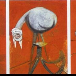 Francis Bacon Three Studies for Figures at the Base of a Crucifixion – 1944 Expressionist Figurative Oil Painting, Custom Artwork 74x94 cm from Dafen Village Studio