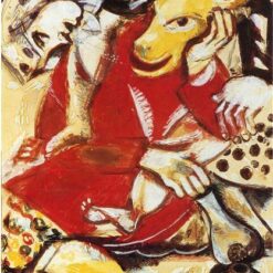 Hand-Painted Oil Painting Inspired by Marc Chagall’s 'To My Betrothed' – High-Quality Reproduction by Da Fen Oil Painting Village Studio