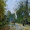 Trouville, Le Chemin de la Corderie by Eugene Boudin – 1878 Impressionist Landscape Oil Painting, Custom Art from Dafen Oil Painting Village Studio