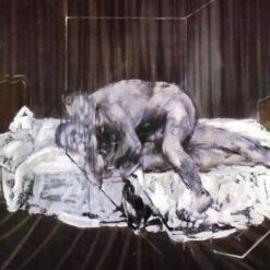 Francis Bacon Two Figures – 1953 Expressionist Genre Painting, Custom Oil on Canvas, 152x116 cm from Dafen Village Studio