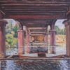 Under the Bridge at Hampton Court by Alfred Sisley – 1874 Impressionist Landscape Oil Painting, Custom Art from Dafen Village Studio