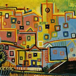 Untitled by Pablo Picasso – 1937 Expressionist Cityscape Oil Painting, Custom Art from Dafen Village Studio