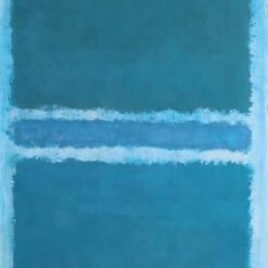 Abstract Color Field Painting Inspired by Mark Rothko - Untitled (Blue Divided by Blue), 1966 - Da Fen Village Studio Acrylic Art for Modern Home & Office Décor
