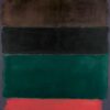 Color Field Painting Inspired by Mark Rothko - Untitled (Red-Brown, Black, Green, Red), 1962 - Da Fen Village Studio Abstract Oil Art for Modern Home & Office Décor