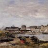 View of the Port, Trouville by Eugene Boudin – 1896 Impressionist Cityscape Oil Painting, Custom Art from Dafen Oil Painting Village Studio