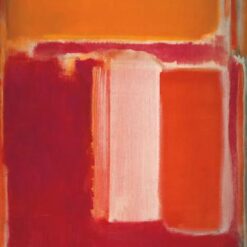 Color Field Painting Inspired by Mark Rothko - Yellow, Cherry, Orange, 1947 - Da Fen Village Studio Abstract Oil Art for Modern Home & Office Décor