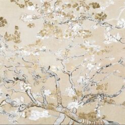Golden Blossoms in Van Gogh's Vision - Hand-Painted Oil Painting Inspired by Post-Impressionist Master