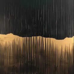 Custom Beige and Black Abstract Wall Art - Large Minimalist Black and Beige Canvas Painting with Textured Design for Modern Home and Hotel Wall Decoration | Dafen Oil Painting Village Studio