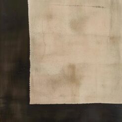 Custom Original Brown Abstract Oil Painting - Simple Wabi-Sabi Brown Wall Art with Black Abstract Design for Modern Home and Hotel Decoration | Dafen Oil Painting Village Studio