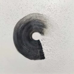 Custom Large Black and White Textured Wall Art - Abstract Minimalist Organic Canvas Painting, Modern Black Textured Art for Contemporary Home and Hotel Decoration | Dafen Oil Painting Village Studio