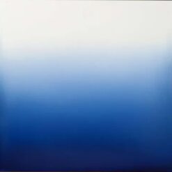 Custom Blue and White Oil Painting on Canvas - Large Abstract Blue Wall Art, Modern Minimalist Living Room Wall Decor, Contemporary Abstract Art for Home and Hotel Decoration | Dafen Oil Painting Village Studio